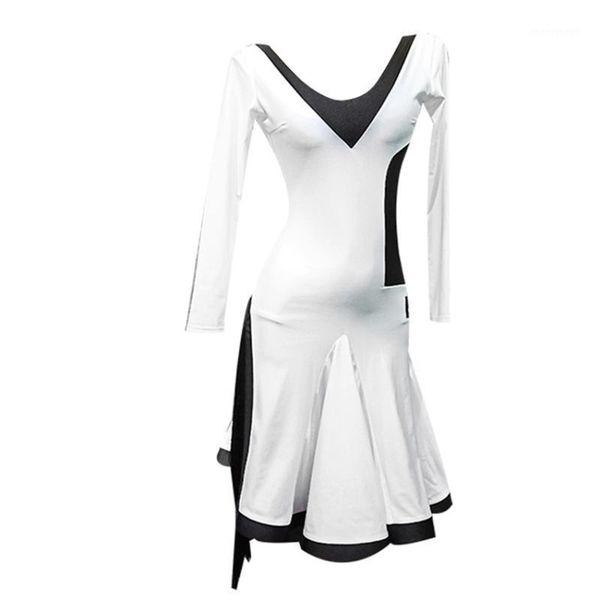 stage wear open back black-white latin dance dress girls women samba costumes clothes for salsa ballroom dancing dresses wear1, Black;red
stage wear open back black-white latin dance dress girls women samba costumes clothes for salsa ballroom dancing dresses wear1, Black;red