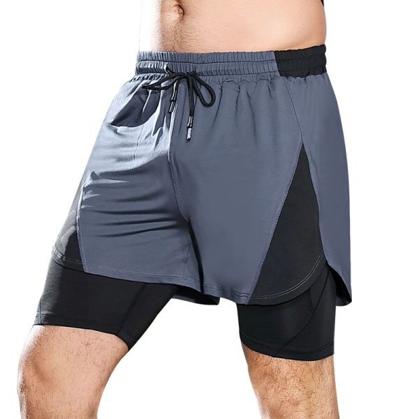 men's sports shorts quick dry off two pieces of casual running shorts fitness basketball double deck, White;black
men's sports shorts quick dry off two pieces of casual running shorts fitness basketball double deck, White;black
