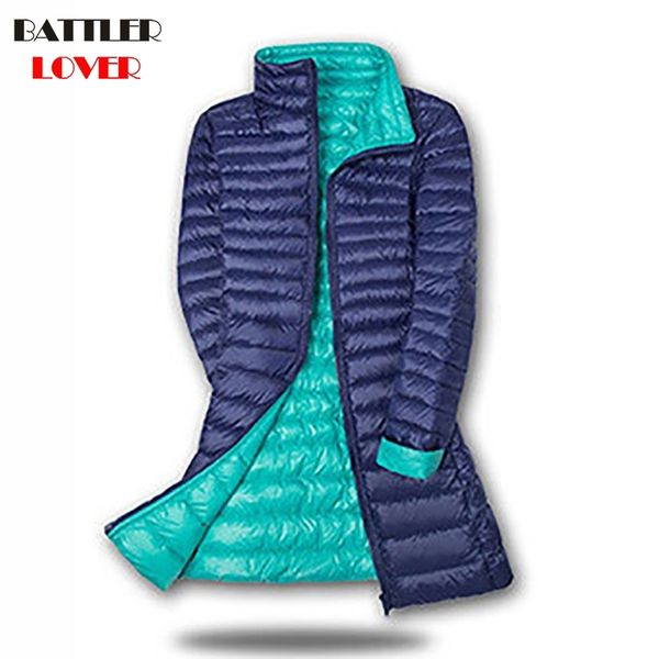 two-sides wear light down coat women winter ultralight white duck down jackets females woman parkas ladies wadded long overcoat y200107, Black
two-sides wear light down coat women winter ultralight white duck down jackets females woman parkas ladies wadded long overcoat y200107, Black