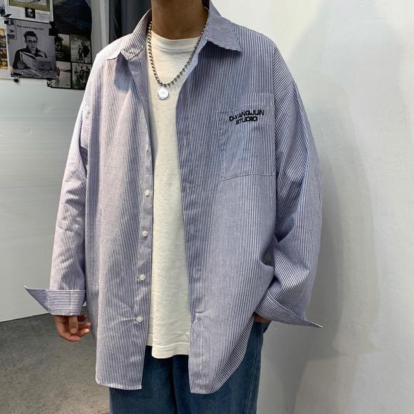 men's casual shirts 2021 spring and autumn youth stripe loose long sleeve shirt fashion wild jacket khaki / blue green -2xl1, White;black
men's casual shirts 2021 spring and autumn youth stripe loose long sleeve shirt fashion wild jacket khaki / blue green -2xl1, White;black
