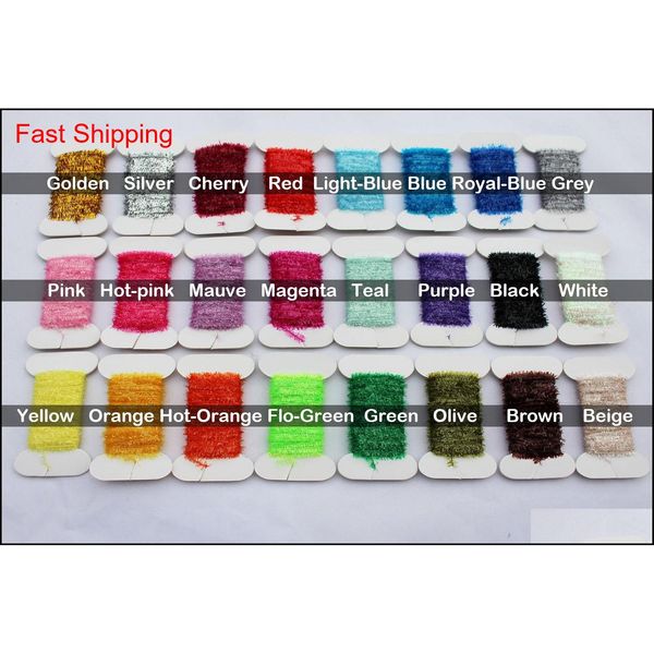 tigofly 24 colors fly fishing tinsel chenille crystal flash line nymph streamers lure making qyluaj bdepack2001
tigofly 24 colors fly fishing tinsel chenille crystal flash line nymph streamers lure making qyluaj bdepack2001