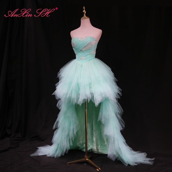 anxin sh princess light sky blue lace dress fashionable beading crystal ruffles host pink short front long back strapless evening dress, Black;red
anxin sh princess light sky blue lace dress fashionable beading crystal ruffles host pink short front long back strapless evening dress, Black;red