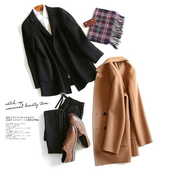 men's wool & blends british style is pure manual double coat men cloth of qiu dong outfit factory, Black
men's wool & blends british style is pure manual double coat men cloth of qiu dong outfit factory, Black