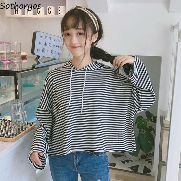 short hoodies women hooded striped loose chic leisure korean style simple all-match casual long sleeve fashion sweatshirt new1, Black
short hoodies women hooded striped loose chic leisure korean style simple all-match casual long sleeve fashion sweatshirt new1, Black