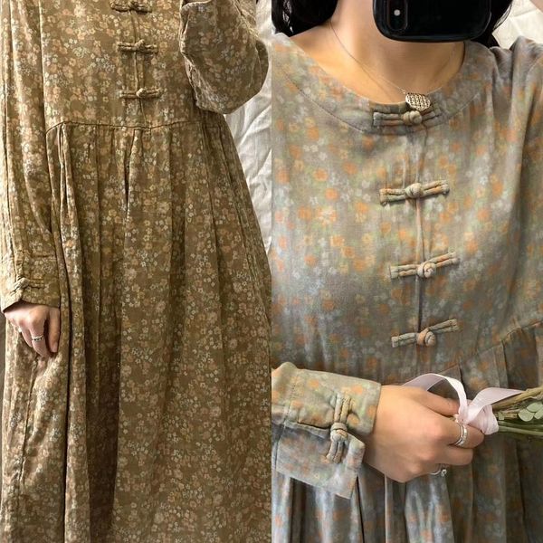 2020 autumn new cotton hemp button up long sleeve skirt long sleeve dress dressloose round neck high waist dress e28hp, Black;gray
2020 autumn new cotton hemp button up long sleeve skirt long sleeve dress dressloose round neck high waist dress e28hp, Black;gray