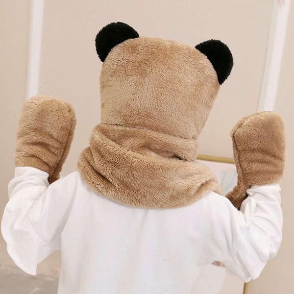 three children's lovely hat scarf glove piece suit for boys and girls tubo, Red;brown
three children's lovely hat scarf glove piece suit for boys and girls tubo, Red;brown