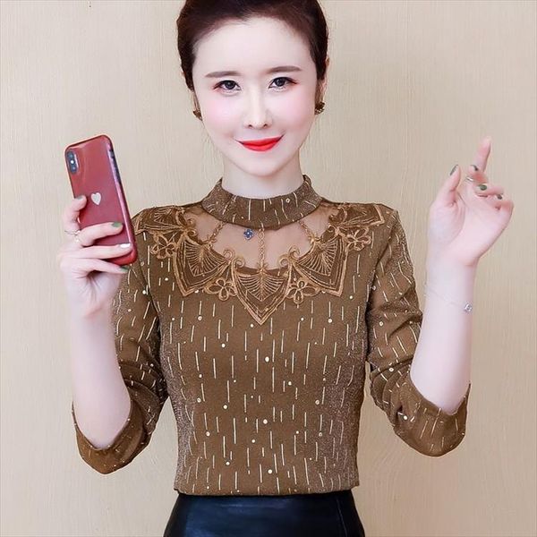 new womens spring autumn embroidery lace shirts womens o neck blouses long sleeve elegant fashion dd8287, White
new womens spring autumn embroidery lace shirts womens o neck blouses long sleeve elegant fashion dd8287, White