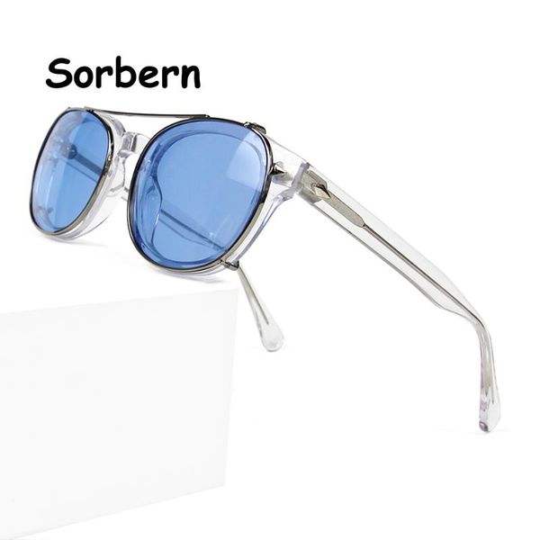 vintage acetate transparent glasses for driving men round punk polarized clip on sunglasses with myopia glasses trendy oculos, White;black
vintage acetate transparent glasses for driving men round punk polarized clip on sunglasses with myopia glasses trendy oculos, White;black