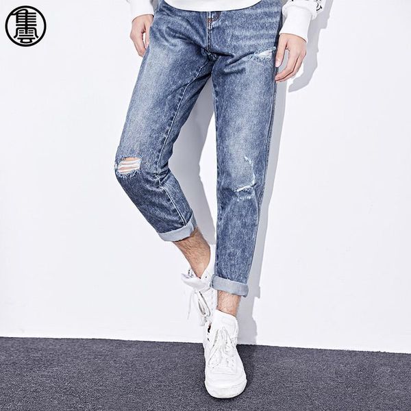 men's 2018 spring new slim fit cotton distressed jeans fashion mid-waist zipper full length pencil jeans 81nz077ln1, Blue
men's 2018 spring new slim fit cotton distressed jeans fashion mid-waist zipper full length pencil jeans 81nz077ln1, Blue