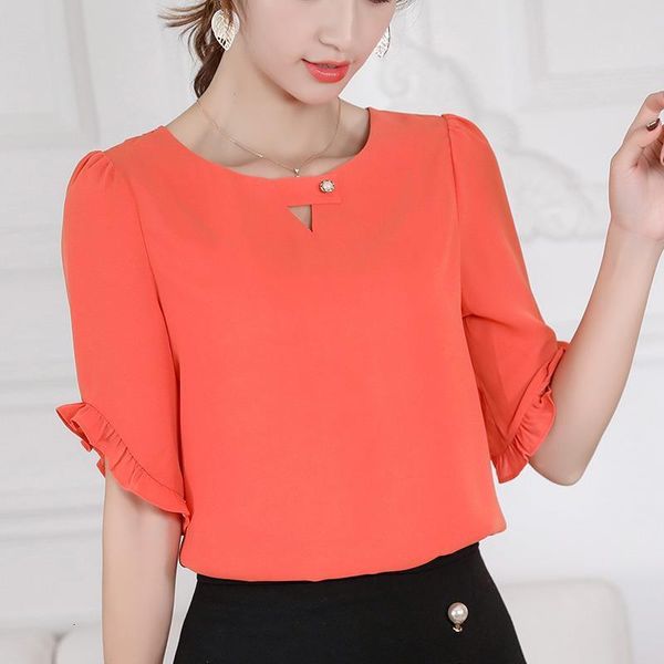 new spring summer blouse women flare short sleeve shirts fashion leisure chiffon shirt slim office ladies burgundy plus size top, White
new spring summer blouse women flare short sleeve shirts fashion leisure chiffon shirt slim office ladies burgundy plus size top, White