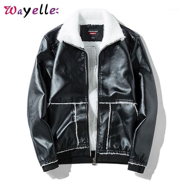 faux leather jacket men 2019 winter thick fleece pu men leather jacket solid pockets warm chic faux1, Black
faux leather jacket men 2019 winter thick fleece pu men leather jacket solid pockets warm chic faux1, Black