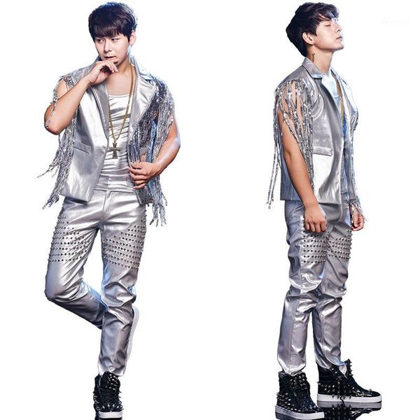 jazz dance suit for men clothes sequined rivet &vest&pants male bar dj dancers vintage drum singer stage costumes bd1151, Black;red
jazz dance suit for men clothes sequined rivet &vest&pants male bar dj dancers vintage drum singer stage costumes bd1151, Black;red