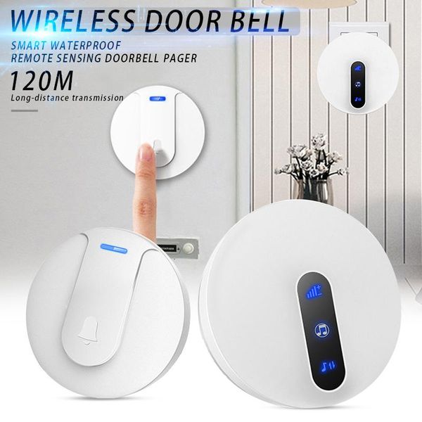 doorbells wireless doorbell waterproof 120m long distance with led light volume adjustable for home vdx99
doorbells wireless doorbell waterproof 120m long distance with led light volume adjustable for home vdx99