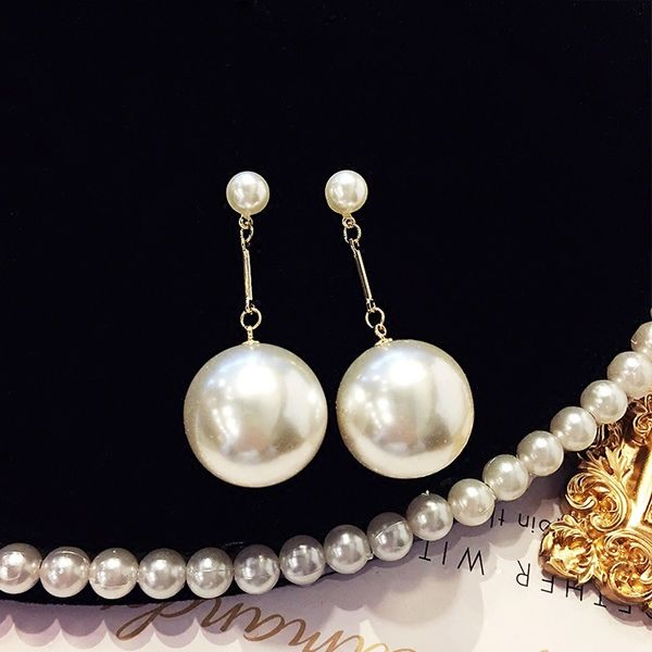 2021 new fashion pearl earrings pendants contracted earring temperament size long earrings eardrop personality, Silver
2021 new fashion pearl earrings pendants contracted earring temperament size long earrings eardrop personality, Silver