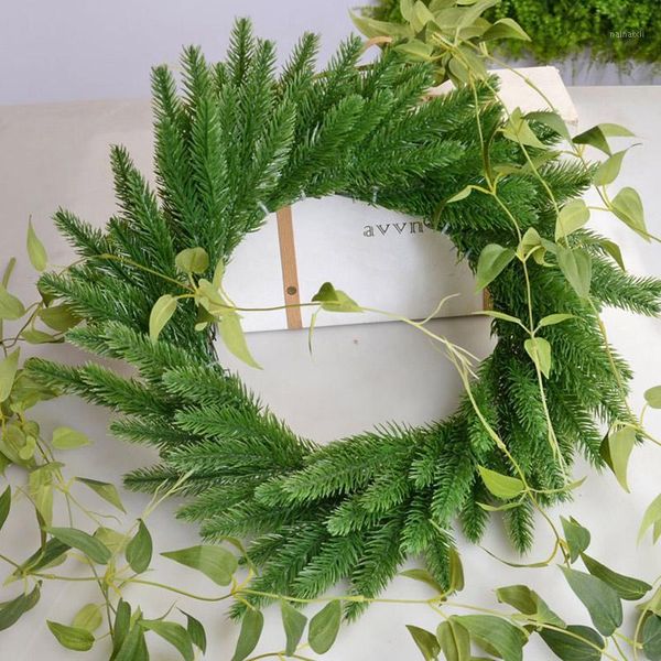 artificial flower green pine needles | decoration, diy crafts, christmas decoration garland, scrapbook, fake plant 5pc1