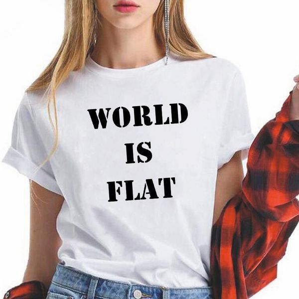 personality hipster new women t-shir modern girl popular minimalism pop explain t shirt world is flat letter print t shirt, White
personality hipster new women t-shir modern girl popular minimalism pop explain t shirt world is flat letter print t shirt, White