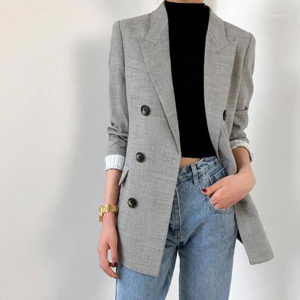 women's suits & blazers spring 2021 women's suit casual solid color loose suit1, White;black
women's suits & blazers spring 2021 women's suit casual solid color loose suit1, White;black