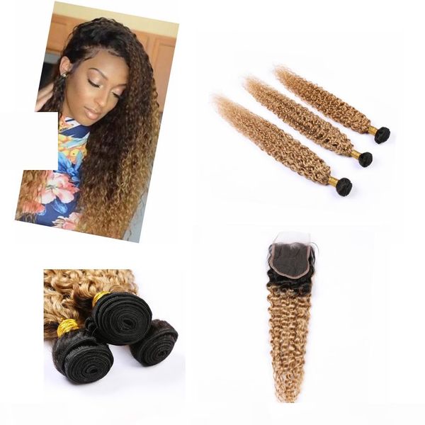virgin ombre hair bundles with closure 4" * 4" dark root raw human hair ombre honey blonde bundles #1b #27, Black;brown
virgin ombre hair bundles with closure 4" * 4" dark root raw human hair ombre honey blonde bundles #1b #27, Black;brown