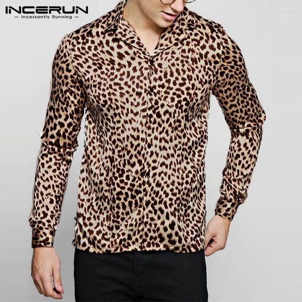 incerun 2020 fashion leopard printed shirt men long sleeve streetwear party nightclub shirts men camisa masculina plus size1, White;black
incerun 2020 fashion leopard printed shirt men long sleeve streetwear party nightclub shirts men camisa masculina plus size1, White;black