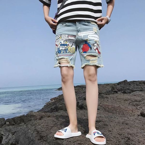 bfb7u tiktok internet celebrity same handsome spirit guy trendy brand social shorts shorts and shortsdenim summer five-point loose hole for, Blue
bfb7u tiktok internet celebrity same handsome spirit guy trendy brand social shorts shorts and shortsdenim summer five-point loose hole for, Blue