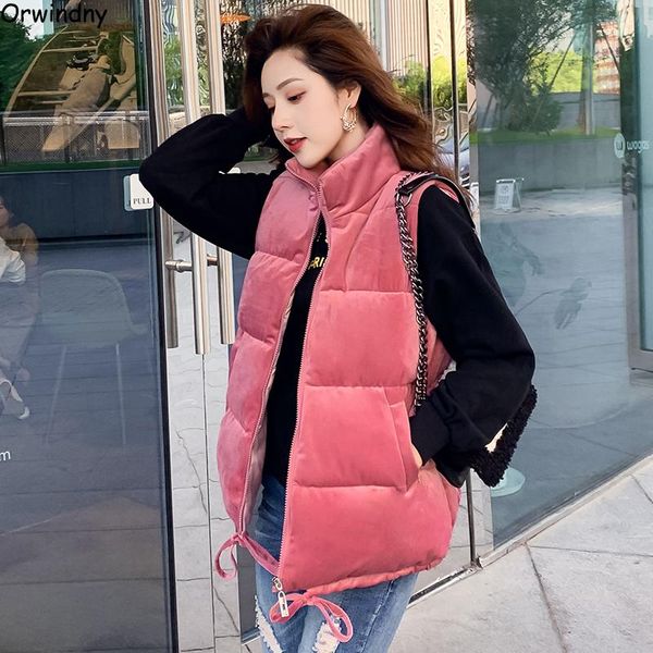women's vests orwindny 2021 winter velvet vest women stand collar autumn gilet female s-2xl thick warm cotton sleeveless jacket coat, Black;white
women's vests orwindny 2021 winter velvet vest women stand collar autumn gilet female s-2xl thick warm cotton sleeveless jacket coat, Black;white