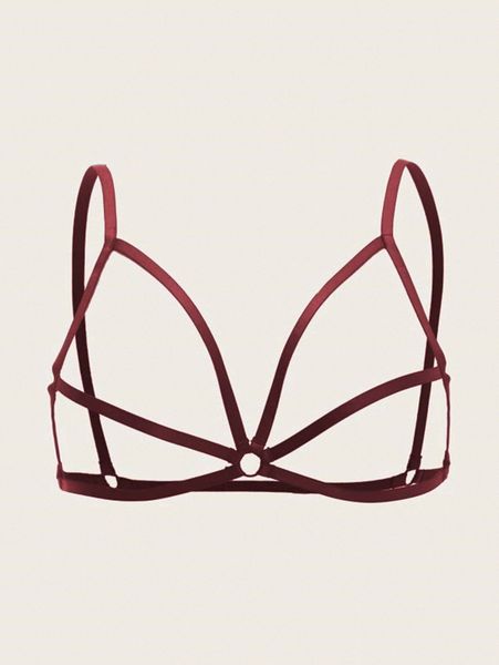 plus ring linked harness crotchless versatile bra y0k9#, Black;white 
plus ring linked harness crotchless versatile bra y0k9#, Black;white