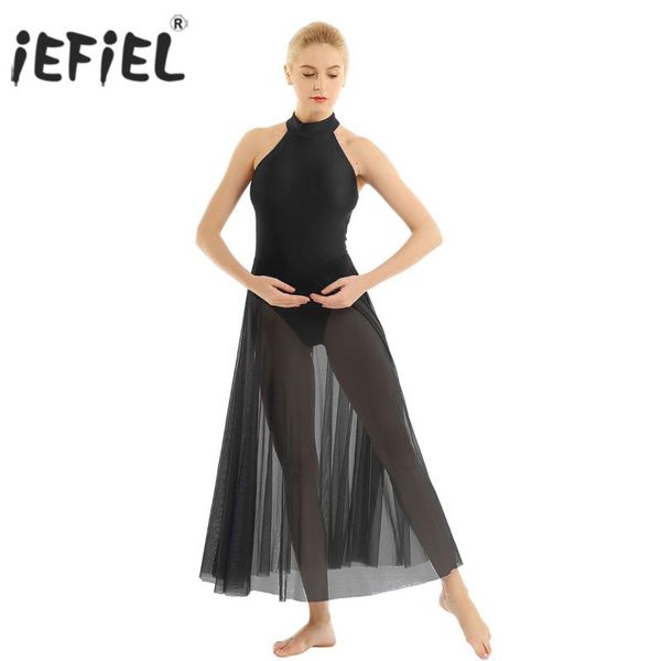 iefiel womens dancing performance mock neck gymnastics leotard bodysuit ballerina ballet dance dress with mesh maxi skirt, Black;red
iefiel womens dancing performance mock neck gymnastics leotard bodysuit ballerina ballet dance dress with mesh maxi skirt, Black;red