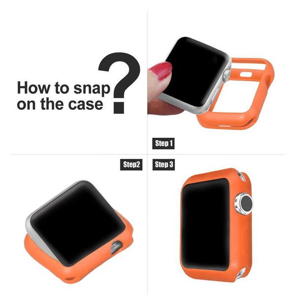 soft sile case for watch strap 3 2 1series 38mm 42mm protective shell bumper for iwatch band 4 5 4 jlleno, Black;brown
soft sile case for watch strap 3 2 1series 38mm 42mm protective shell bumper for iwatch band 4 5 4 jlleno, Black;brown