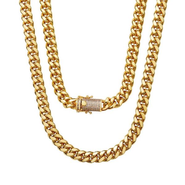 chains 10mm wide stainless steel cuban miami link necklaces for men hip hop rock jewelry cz zircon set bling iced out chain, Silver
chains 10mm wide stainless steel cuban miami link necklaces for men hip hop rock jewelry cz zircon set bling iced out chain, Silver
