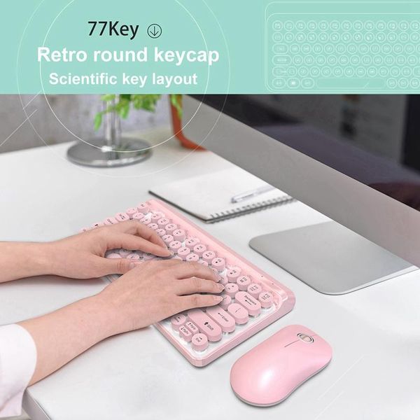 2.4g wireless keyboard mouse combo 84 round keys cap mechanical keyboard with ergonomics mouse kit for pc laptop
2.4g wireless keyboard mouse combo 84 round keys cap mechanical keyboard with ergonomics mouse kit for pc laptop