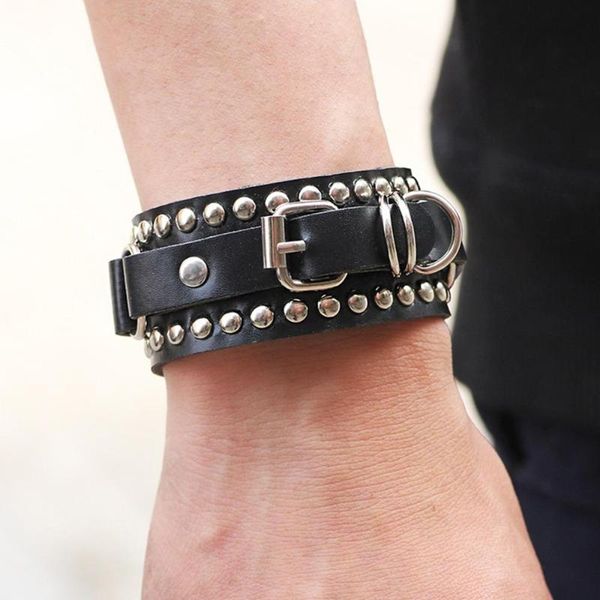 new fashion casual bracelets gothic punk style rivet buckle belt pu leather bangles charm wristband wrap bangle, Golden;silver
new fashion casual bracelets gothic punk style rivet buckle belt pu leather bangles charm wristband wrap bangle, Golden;silver