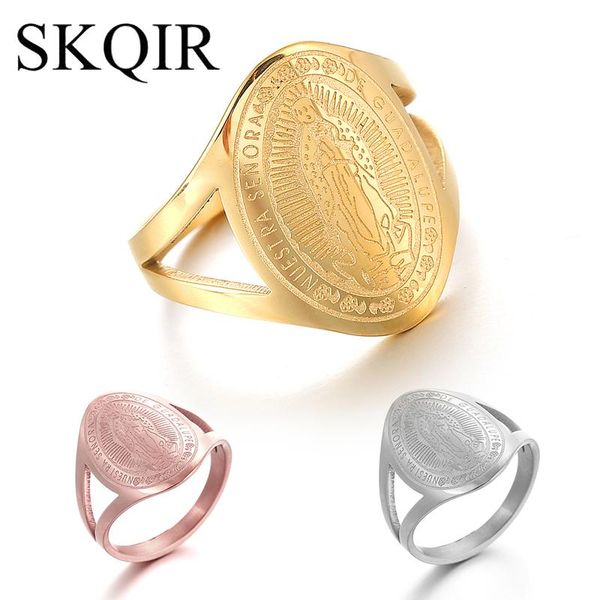 cluster rings blessed virgin mary for women 3 colors stainless steel oval ring hombre jewelry nuestra senora de guadalupe christian gift, Golden;silver
cluster rings blessed virgin mary for women 3 colors stainless steel oval ring hombre jewelry nuestra senora de guadalupe christian gift, Golden;silver