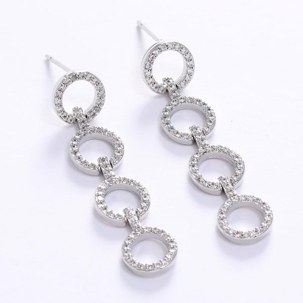 LUALA Luxury Long Circle Tassel Earring Zirconia Drop Earrings for Women Wedding Party Gold/Silver Color Jewelry S925 Needle
LUALA Luxury Long Circle Tassel Earring Zirconia Drop Earrings for Women Wedding Party Gold/Silver Color Jewelry S925 Needle