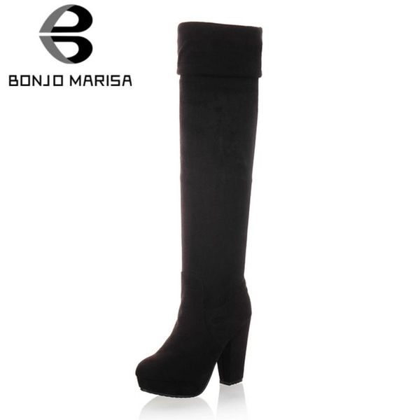bonjomarisa new big size 43 elegant platform spike high heels office lady elastic classic boot stylish winter shoes boots women, Black
bonjomarisa new big size 43 elegant platform spike high heels office lady elastic classic boot stylish winter shoes boots women, Black
