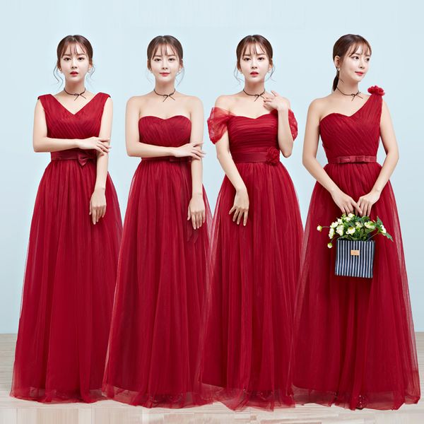 red bridesmaid dresses long bride sister floor length bridesmaid dress long dress for wedding party 989, White;pink
red bridesmaid dresses long bride sister floor length bridesmaid dress long dress for wedding party 989, White;pink