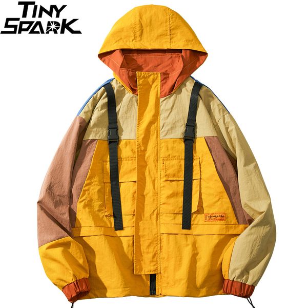 streetwear hip hop hooded windbreaker jacket men vintage color block coat harajuku pocket track fall outwear kg-440, Black;brown
streetwear hip hop hooded windbreaker jacket men vintage color block coat harajuku pocket track fall outwear kg-440, Black;brown
