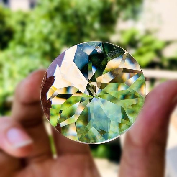 45mm round clear crystal prisms flower suncatcher pendants hanging for chandelier parts diy home wedding decor accessories h bbytfh
45mm round clear crystal prisms flower suncatcher pendants hanging for chandelier parts diy home wedding decor accessories h bbytfh
