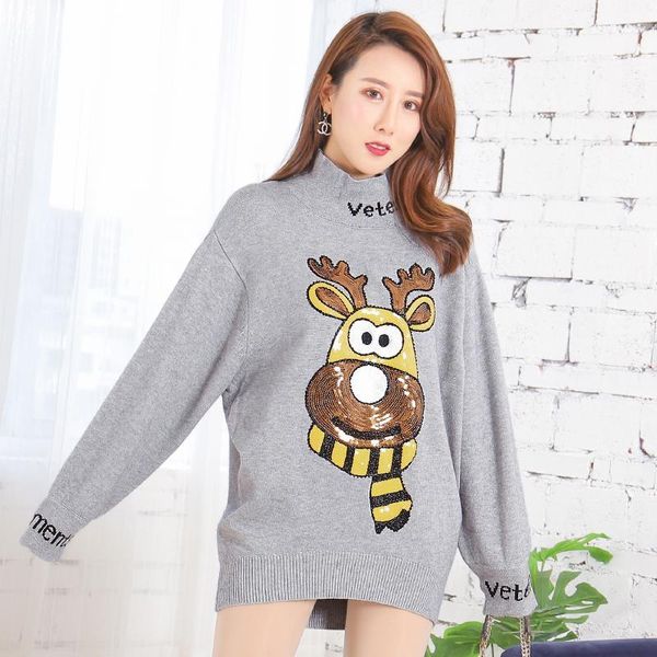 korean version of the long sweater female loose turtleneck spring autumn new bead embroidery sweater female pullover1, White;black
korean version of the long sweater female loose turtleneck spring autumn new bead embroidery sweater female pullover1, White;black