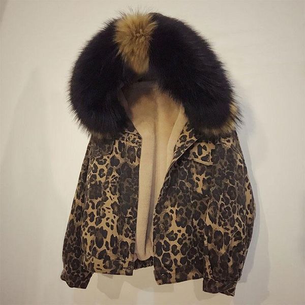 lamb wool denim jacket women parka plus velvet thick winter leopard print short cotton coat women 2020 new, Black
lamb wool denim jacket women parka plus velvet thick winter leopard print short cotton coat women 2020 new, Black