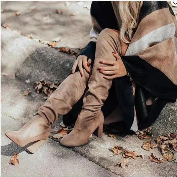 boots autumn winter women knee high lace up heels vintage ladies shoes pointed toe platform female long, Black
boots autumn winter women knee high lace up heels vintage ladies shoes pointed toe platform female long, Black