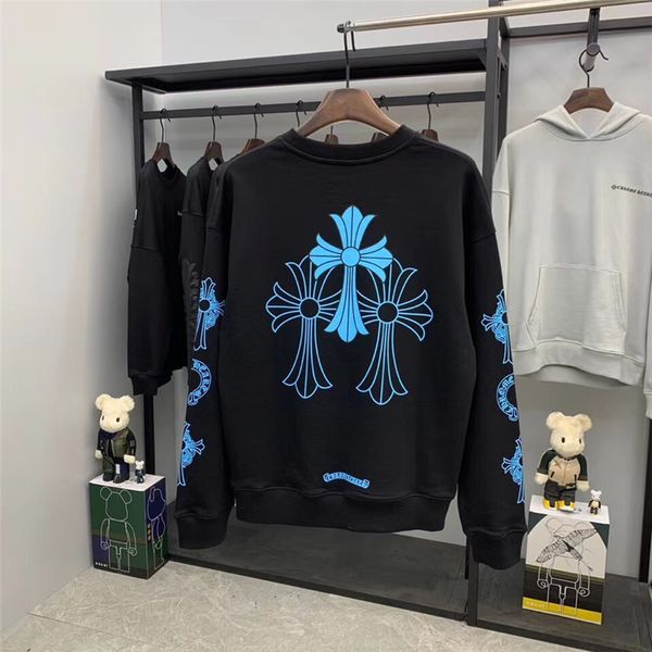 ins super fire fw european station fashion brand ch croxin horseshoe cross print casual round neck sweater for men and women ysim, Black
ins super fire fw european station fashion brand ch croxin horseshoe cross print casual round neck sweater for men and women ysim, Black