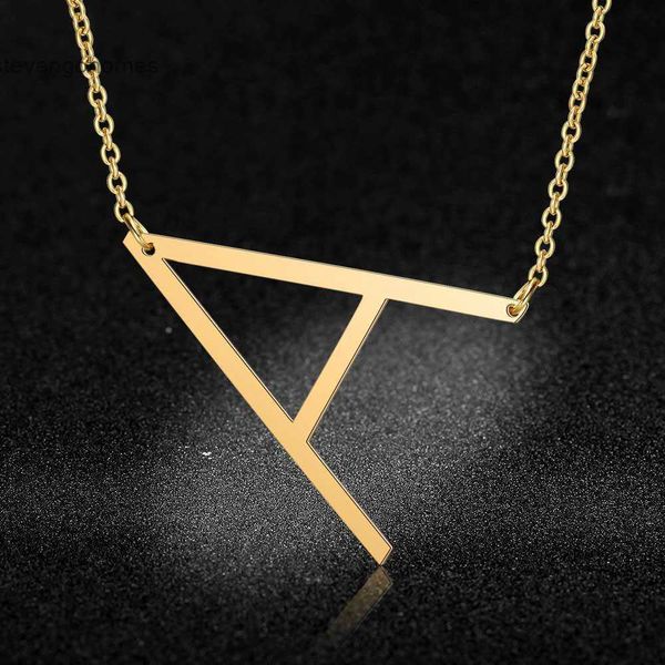 pendant new creative stainless steel capital 26 letter necklace clavicle chain, Silver
pendant new creative stainless steel capital 26 letter necklace clavicle chain, Silver