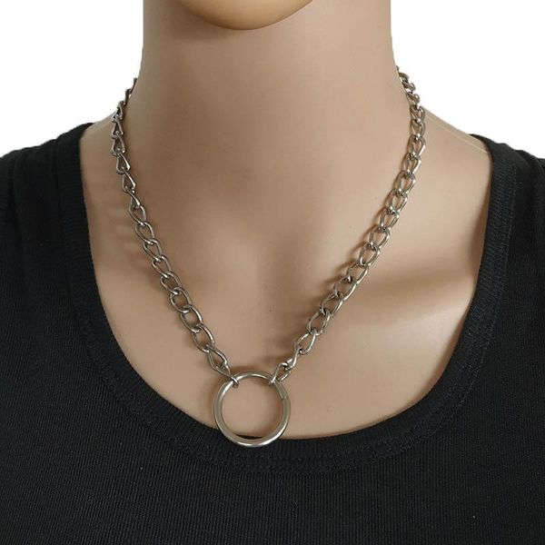 handmade choker necklace collar statement punk chunky necklace with round pendant for women girls jewelry, Silver
handmade choker necklace collar statement punk chunky necklace with round pendant for women girls jewelry, Silver