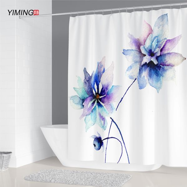 yiming bathroom waterproof shower curtain 3d watercolor flower lotus print polyester home decor curtain belt hook 200x180cm
yiming bathroom waterproof shower curtain 3d watercolor flower lotus print polyester home decor curtain belt hook 200x180cm