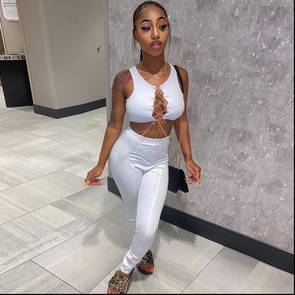 white bodycon two piece set women pants co ord sets summer birthday club outfits for women clothes 2021 2 pc set, Gray
white bodycon two piece set women pants co ord sets summer birthday club outfits for women clothes 2021 2 pc set, Gray
