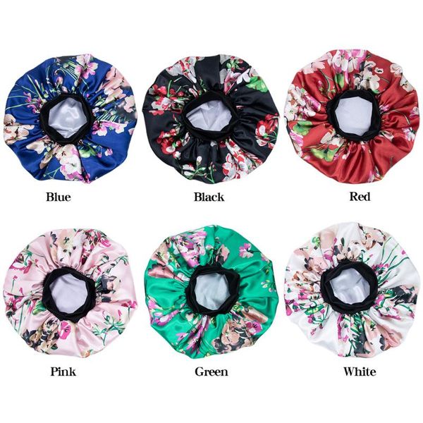 new long hair care women satin bonnet cap printed floral night sleep hat silk head wrap adjust shower chemotherapy caps new, Blue;gray
new long hair care women satin bonnet cap printed floral night sleep hat silk head wrap adjust shower chemotherapy caps new, Blue;gray