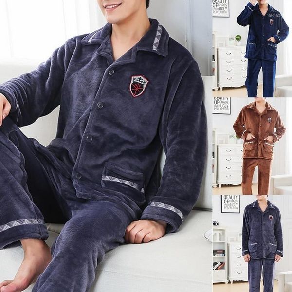 winter pajamas men thick warm sleepwear flannel home wear long sleeve coral fleece printed pajama set man two piece set1, Black;brown
winter pajamas men thick warm sleepwear flannel home wear long sleeve coral fleece printed pajama set man two piece set1, Black;brown