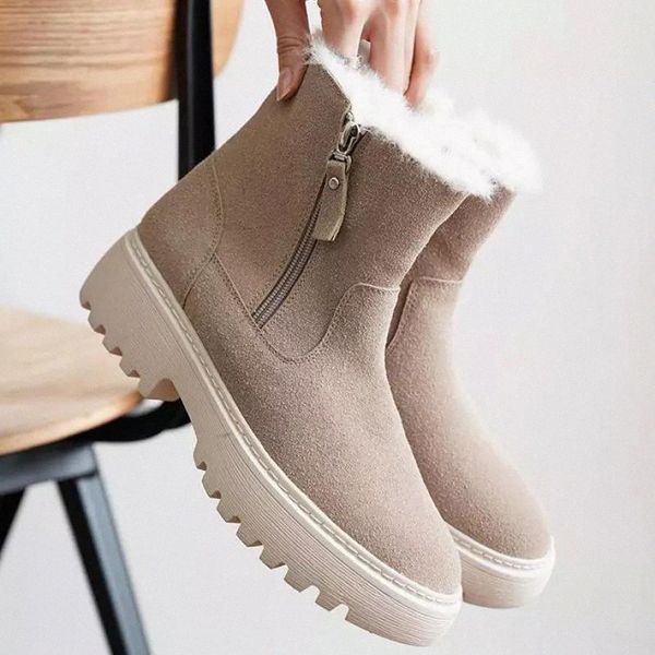winter shoes women plush warm snow boots platform fur flats plus size ankle boots female non-slip zapatos mujer new #zy3y, Black
winter shoes women plush warm snow boots platform fur flats plus size ankle boots female non-slip zapatos mujer new #zy3y, Black