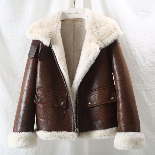 vintage genuine coat wool fur motorcycle female jacket warm autumn winter coats and jackets for women 2020 ropa de mujer zjt9321, Black
vintage genuine coat wool fur motorcycle female jacket warm autumn winter coats and jackets for women 2020 ropa de mujer zjt9321, Black