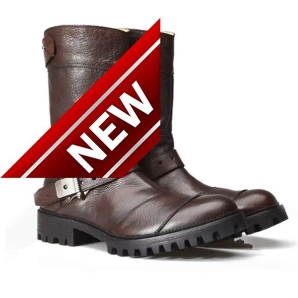 2021 new square head flat foot back zipper zhongbang versatile casual men's boots, Black
2021 new square head flat foot back zipper zhongbang versatile casual men's boots, Black